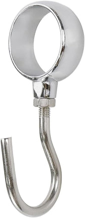 Wardrobe Closet Hook Stainless Steel Hanging Tube Rod Hook Fit for 25mm Rod -Pack of 12.