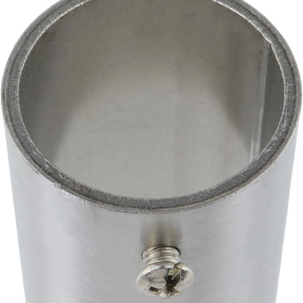 Straight Pipe Fitting Connector Fit 1-1/4" OD Pipe 2-Way Stainless Steel Rail Pipe Fittings for DIY Shelf Garden Support, Handrail, 2.36"/60mm Length -4pcs.