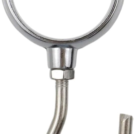 Stainless Steel Closet Rod Hook Robe Tube Hook Wardrobe Hooks for Hanging, Fit for32mm/1.26" Dia Rod -10pcs.
