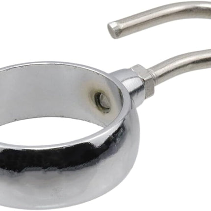 Stainless Steel Closet Rod Hook Robe Tube Hook Wardrobe Hooks for Hanging, Fit for32mm/1.26" Dia Rod -10pcs.