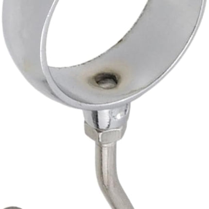 Stainless Steel Closet Rod Hook Robe Tube Hook Wardrobe Hooks for Hanging, Fit for32mm/1.26" Dia Rod -10pcs.