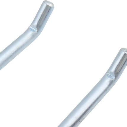 Pegboard Hooks Heavy Duty Metal Steel 3/8" Square Hole Peg Hooks with 6 Bars Suitbale for 1.5" Spaced Pegboards Wall Hooks for Hanging Various Tools - 2pcs.