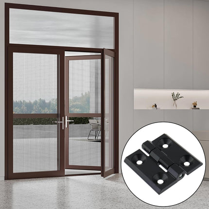 Black Butt Hinge Zinc Alloy Door Hinge Heavy Duty Boat Hatch Hinges Residential Bed Room Hinge for Doors Hardware 2.36" x 2.36" -4pcs.