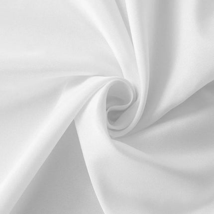 Efavormart 10 Pack White Linen Polyester Folding Chair Covers for Party Dining Chairs Reusable Wedding Chair Slipcovers with Attached Sashes Outdoor Event Decor.
