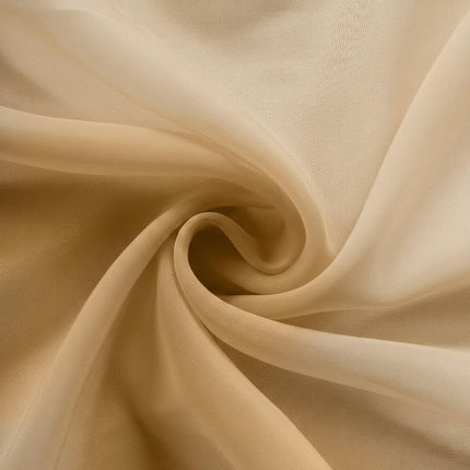 Efavormart 10 Pack Organza Table Overlay 72"x72" Gold - Sheer Table Topper.
