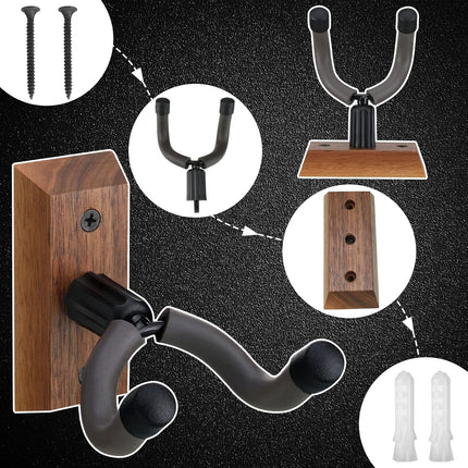 Crossbow Hanger for Wall Vertical Gun Rack Wall Mount Hardwood Gun Holder Compound Bow Hanger Holder Displays Rack Shotgun Hooks Rifle Storage Securely Holds Airsoft Firearm.