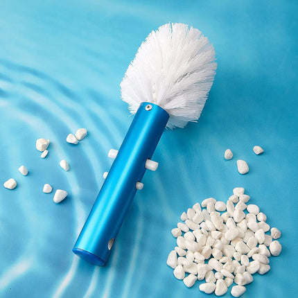 Corner and Step Pool Round Brush, Pool Step and Corner Brush, 180 Degree Rotation Handle Scrub Brush for Inground and Ground Swimming Pool, Spa, Hot Tub, Standard Poles Connection (1 Piece).
