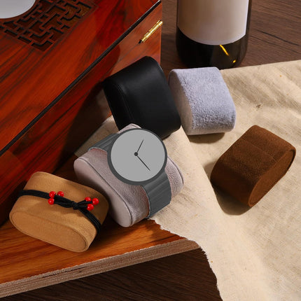6Pcs Bracelet Watch Pillow PU Leather Jewelry Display Pillows for Watch Box Bangle Cushions Display Storage (2.95" x 2.09" x 1.77", Black).