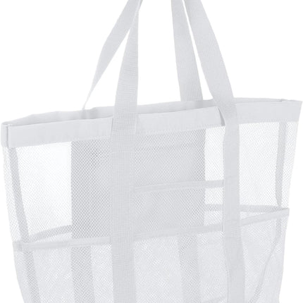 Mesh Beach Tote Bag, Upgraded Beach Towel Bags, Pool Bag for Vacation Travel Daily.