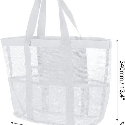 Mesh Beach Tote Bag, Upgraded Beach Towel Bags, Pool Bag for Vacation Travel Daily.