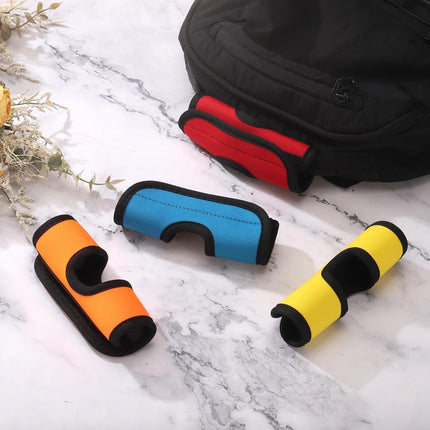 6 Pcs Luggage Handle Wrap, Hollow Neoprene Handbag Grip Cover Protector Luggage Identifiers Suitcase Handle Wraps for Luggage Suitcase Travel Bags, Yellow.