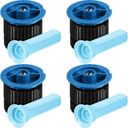 4 Pcs 10 VAN Variable Arc Nozzle Replacement Sprinkler Head Adjustable 360 Degree Rotating Irrigation Pop up Sprinkler Head Compatible with Rainbird, Hunter, Orbit for Garden Lawn.