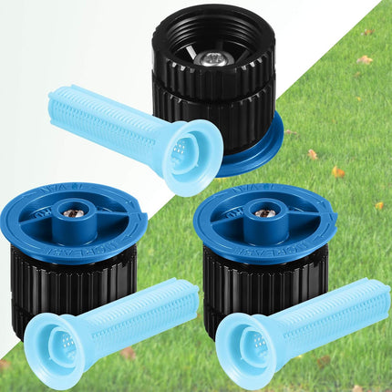4 Pcs 10 VAN Variable Arc Nozzle Replacement Sprinkler Head Adjustable 360 Degree Rotating Irrigation Pop up Sprinkler Head Compatible with Rainbird, Hunter, Orbit for Garden Lawn.