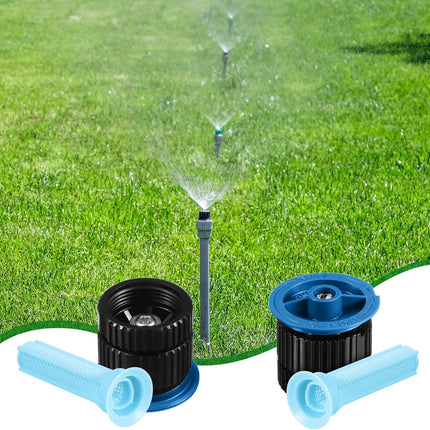4 Pcs 10 VAN Variable Arc Nozzle Replacement Sprinkler Head Adjustable 360 Degree Rotating Irrigation Pop up Sprinkler Head Compatible with Rainbird, Hunter, Orbit for Garden Lawn.