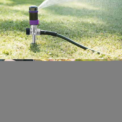 8 Pack 1/2 inch Zinc Alloy Lawn Sprinkler Spike Base, Water Flow Thru Sprinkler for Yard, Lawn, Garden and Grass Irrigation.