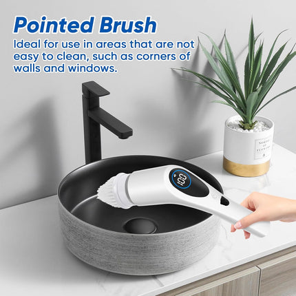 9-in-1 Electric Spin Scrubber Replaceable Brush Heads Set, Universal Electric Scrub Brush Heads for All Brands, Spin Brush Heads for Shower Scrubber, Electric Cleaning Brush for Bathroom Floor Tile.