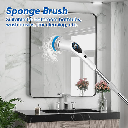 9-in-1 Electric Spin Scrubber Replaceable Brush Heads Set, Universal Electric Scrub Brush Heads for All Brands, Spin Brush Heads for Shower Scrubber, Electric Cleaning Brush for Bathroom Floor Tile.