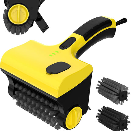 2 in 1 Electric Grill Brush, Cordless Electric Grill Cleaner for Outdoor Grill, 360° Rotating Cleaner Brush Head, Rechargeable Heavy Duty BBQ Grill Brush, IPX7 Waterproof.