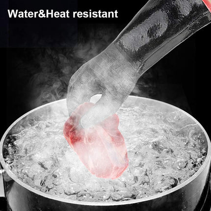 932°F Extreme Heat Resistant Gloves for Grill BBQ, Waterproof Long Sleeve Pit Grill Gloves for Fryer, Baking, Oven,Smoker,Fireproof, Oil Resistant Neoprene Coating（14-Inch ）.