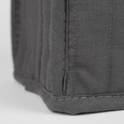 Polyester / Cotton Quilted Blender Appliance Cover, Dust and Fingerprint Protection, Machine Washable, Graphite Grey.