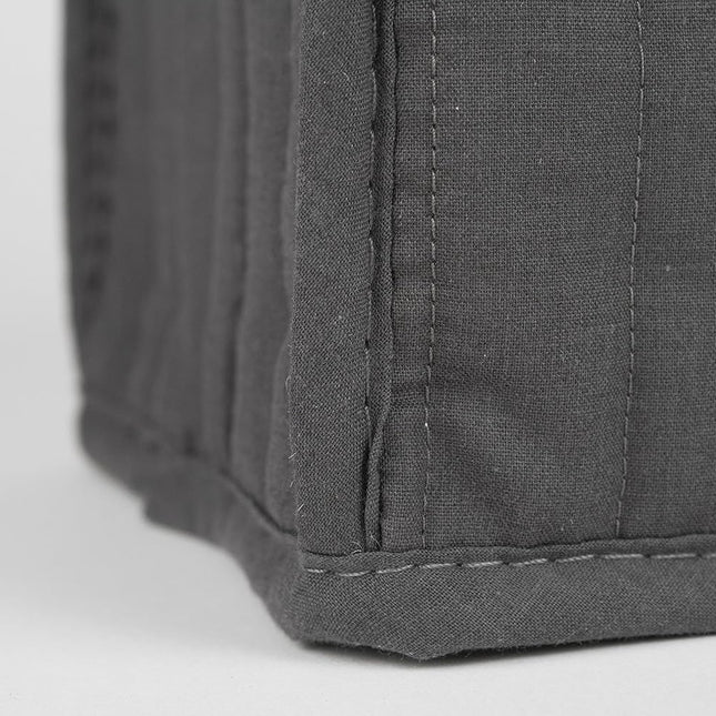 Polyester / Cotton Quilted Blender Appliance Cover, Dust and Fingerprint Protection, Machine Washable, Graphite Grey.
