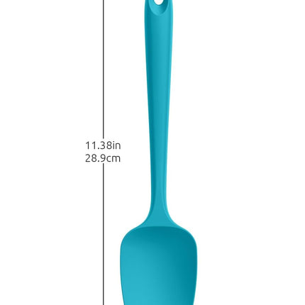 Silicone Spoon Spatula Set, 600ºF High Heat Resistant Food Grade Flexible Rubber Scraper, Cooking Mixing Baking Kitchen Utensils Set of 3 (Multicolors).