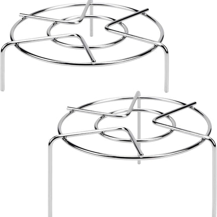 Steam Rack, 3-7/8" and 1-5/8" Tall Trivet for Instant Pot 6 Qt and 8 Qt, Heavy Duty 18/8 Stainless Steel Steamer Rack Fit Pressure Cooker.