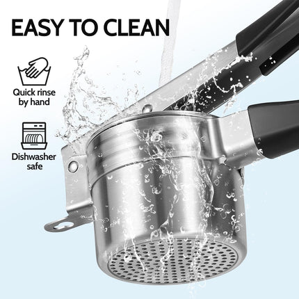 Potato Ricer,  Upgraded Stainless Steel Potato Masher with 3 Interchangeable Discs, Heavy Duty Kitchen Tool Gadget.