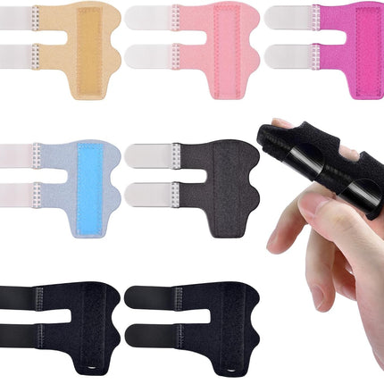 Finger Splints, 7pcs Finger Support Brace Finger Stabilizer for Broken Fingers Straightening Arthritis Knuckle Immobilization.