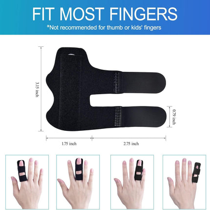 Finger Splints, 7pcs Finger Support Brace Finger Stabilizer for Broken Fingers Straightening Arthritis Knuckle Immobilization.