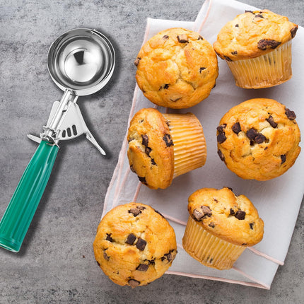 Cookie Scoop Set, Ice Cream Scoop Set, Cookie Scoops for Baking, Multiple Size Large-Medium-Small Size Disher, Professional 18/8 Stainless Steel Cupcake Scoop.