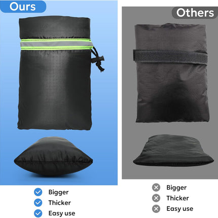 Outdoor Faucet Cover for Winter - 4 Packs 7.09''W x 10.24''H Water Socks Freeze Protection Pipe Insulation Reusable Waterproof Insulated Spigot Backflow Cover.