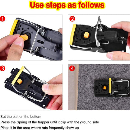 Mouse Traps, Mouse Traps Indoor for Home Quick Effectively, Reusable Mice Trap for House Indoor Outdoor Kill Safe for Family and Pet 12 Packs.