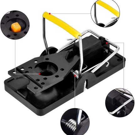 Mouse Traps, Mouse Traps Indoor for Home Quick Effectively, Reusable Mice Trap for House Indoor Outdoor Kill Safe for Family and Pet 12 Packs.