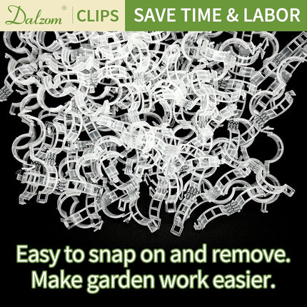 300Pcs Tomato Clips, Plastic Trellis Clips Plant Support Clips, Plant Clips for Support, Grape Vine, Tomato Vine, Vegetables Plants, Garden Clips to Grow Upright Makes Plants Healthier.