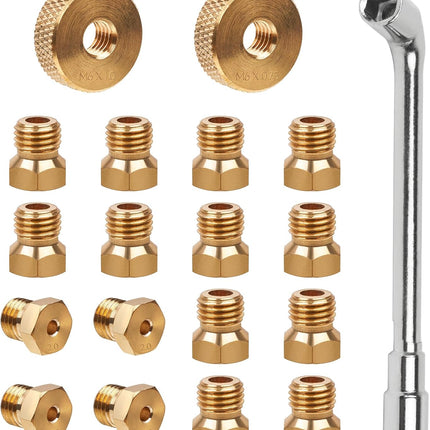 Natural Gas Conversion Kit, Propane to NG Orifices Nozzle, for Blackstone 28'' & 36'' Griddles, Rangetop Combo, Tailgater, DIY Burner Replacement Parts.