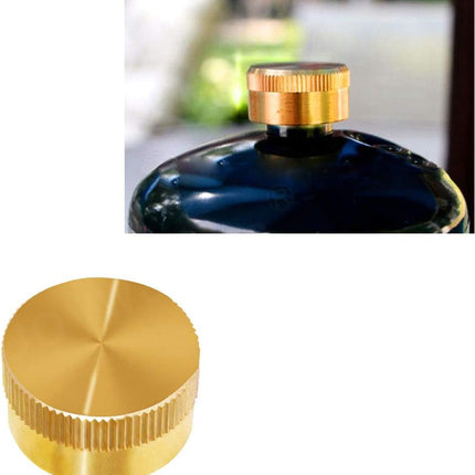 Solid Brass Refill Propane Bottle Cap Universal for All 1 LB Gas Tank Cylinder Sealed Protect Cap(Pack of 12).