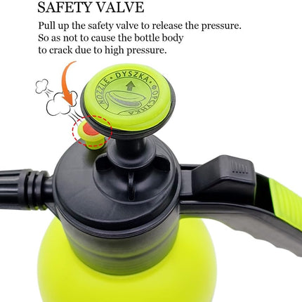 68oz/0.5Gallon Garden Pump Sprayer with Safety Valve for Watering.