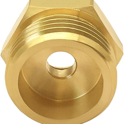4PCS 3/4 GHT Male to 3/8 Compression Female Bushing Pipe Fitting, Brass Reducer Faucet Connector Water Hose Adapter, Garden Hose to Supply Line Adapter for RV Kitchen Bathroom Plumbing.