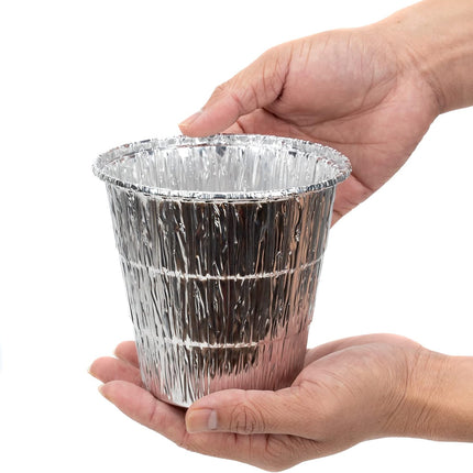 15 Pack Grease Bucket Liners for Traeger Grills, Disposable Aluminum Drip Tray Liner for Traeger Pro 575/780, 20/22/34/ Series, Ironwood 650/885, 4.9" x 4.5".