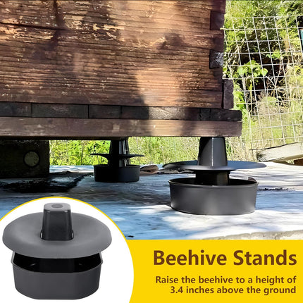 3 Sets/12Pcs Beehive Stands- Sturdy Beehive Feet Stands- Beehive Base Beekeeping Hive Support Tools for Outdoor Garden Beekeeper Workshop.