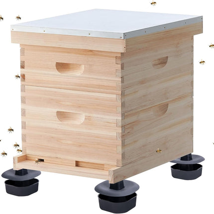 3 Sets/12Pcs Beehive Stands- Sturdy Beehive Feet Stands- Beehive Base Beekeeping Hive Support Tools for Outdoor Garden Beekeeper Workshop.