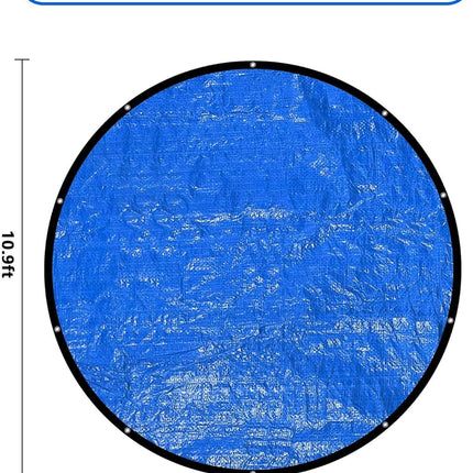 10 Ft Dust Pool Cover Protector-Solar Cover for Round Frame Pools-Pool Cover for Round Inflatable-Pool Cover Protector Heat Retaining Blanket.