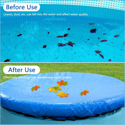 10 Ft Dust Pool Cover Protector-Solar Cover for Round Frame Pools-Pool Cover for Round Inflatable-Pool Cover Protector Heat Retaining Blanket.