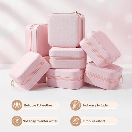24 Pcs Travel Jewelry Box Exquisite Travel Jewelry Case Portable Jewellery Storage Holder Organizer Box Small Jewelry Organizer for Rings Earrings Necklaces Pendants Bracelets Watches.