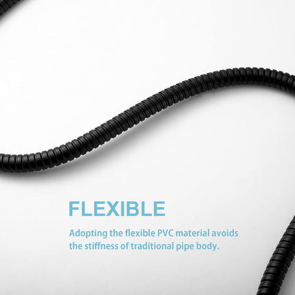 Shower Hose, Kink Free Stainless Steel Shower Hose Attachment Electroplating Handheld Shower Head Hose Flex Hoses Extension with Brass Insert & Nut for Pet Bathing Cleaning 60 in, Matte Black.