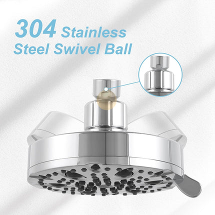 Shower Arm 10 in Bundle with 9 Mode Shower Head, Chrome.