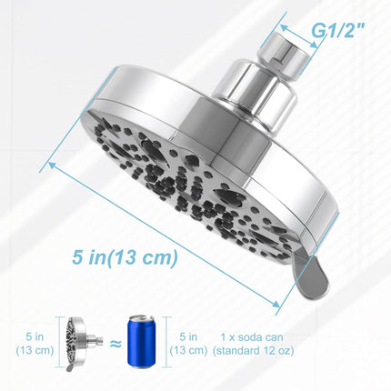 Shower Arm 10 in Bundle with 9 Mode Shower Head, Chrome.