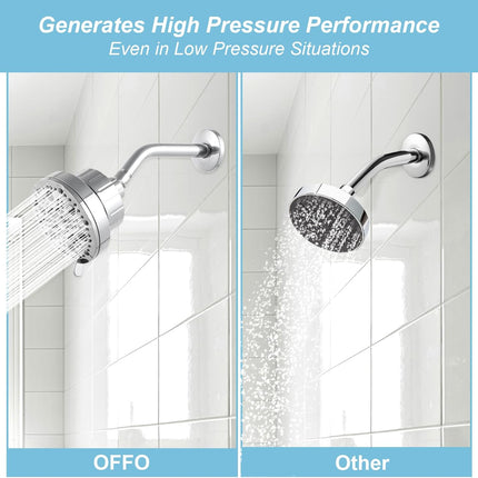 Shower Arm 10 in Bundle with 9 Mode Filtered Shower Head, Chrome.