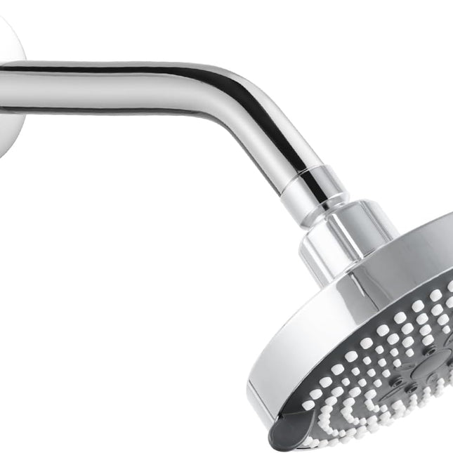 Shower Arm 10 in Bundle with 6 Mode Shower Head, Chrome.